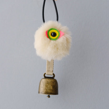 熊鈴モンスター『鈴モン』白［ダイダイ］