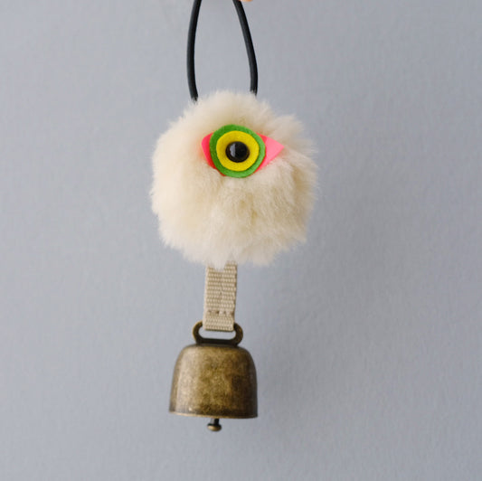 熊鈴モンスター『鈴モン』白［ダイダイ］